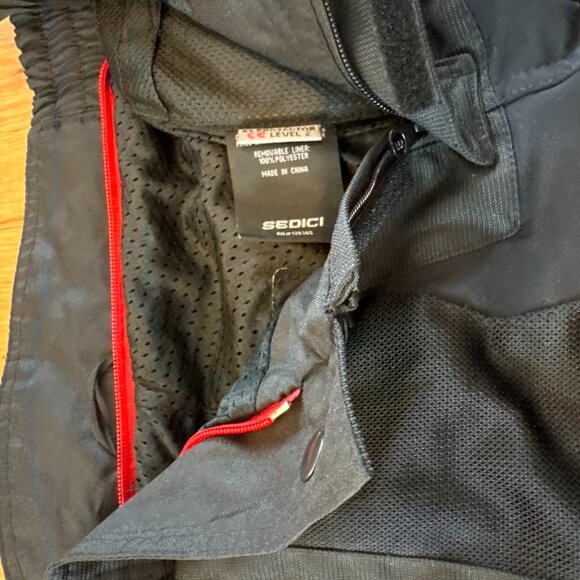 Sedici Alexi 2 Waterproof Mesh Mens Size Medium Black Motorcycle Pants - Picture 5 of 7